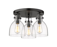 Downtown Semi-Flush Mount Satin Nickel