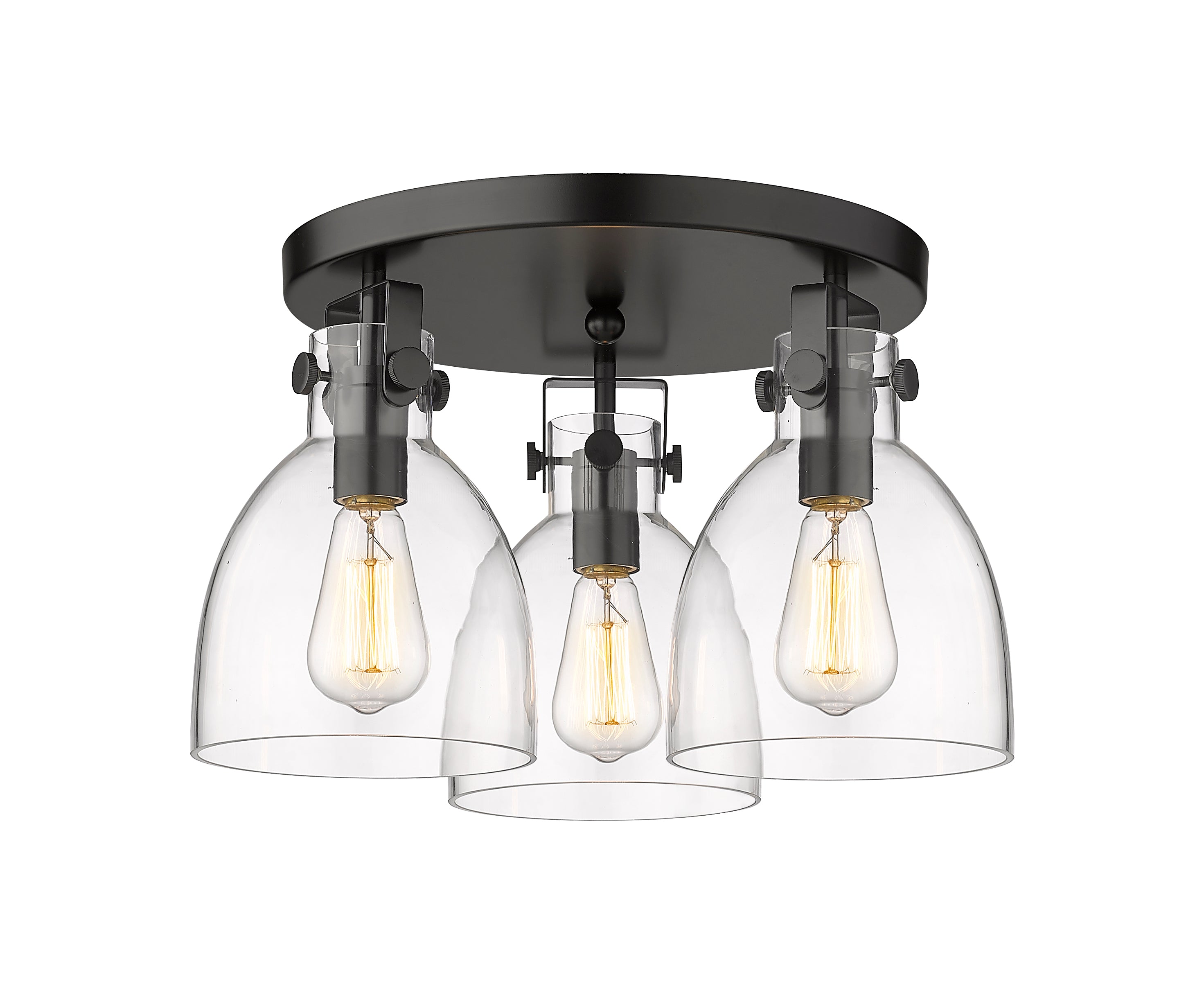 Downtown Semi-Flush Mount Satin Nickel