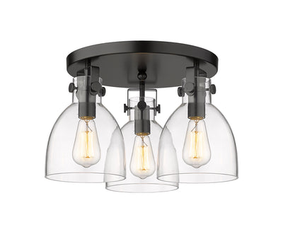 Downtown Semi-Flush Mount Satin Nickel