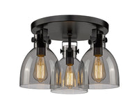 Downtown Semi-Flush Mount Satin Nickel