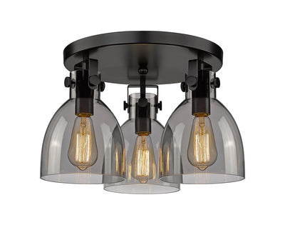 Downtown Semi-Flush Mount Satin Nickel