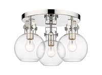 Downtown Semi-Flush Mount Satin Nickel