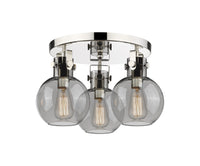 Downtown Semi-Flush Mount Satin Nickel