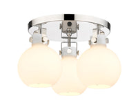 Downtown Semi-Flush Mount Satin Nickel
