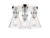 Downtown Semi-Flush Mount Satin Nickel Finish