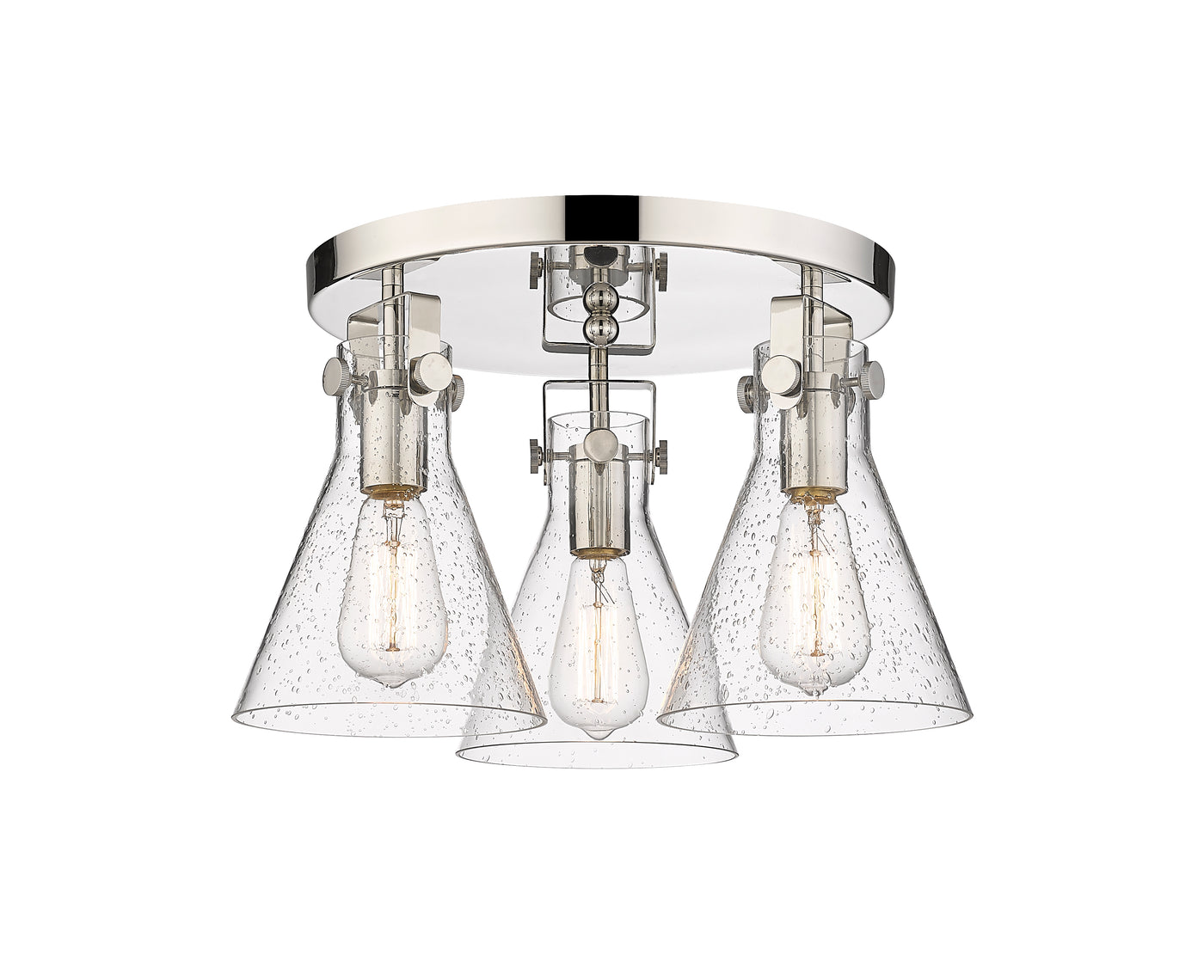 Downtown Semi-Flush Mount Satin Nickel Finish