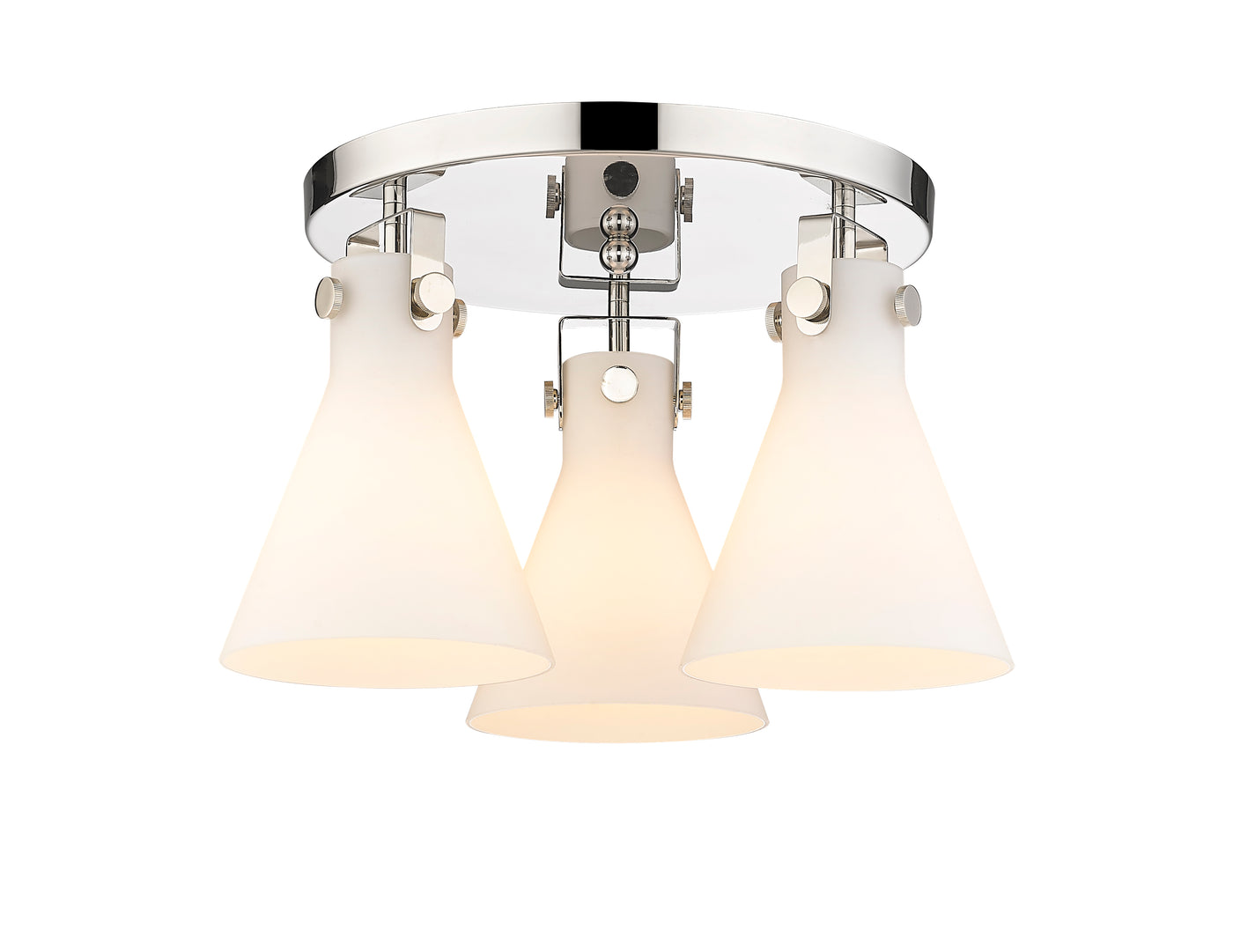 Downtown Semi-Flush Mount Satin Nickel Finish
