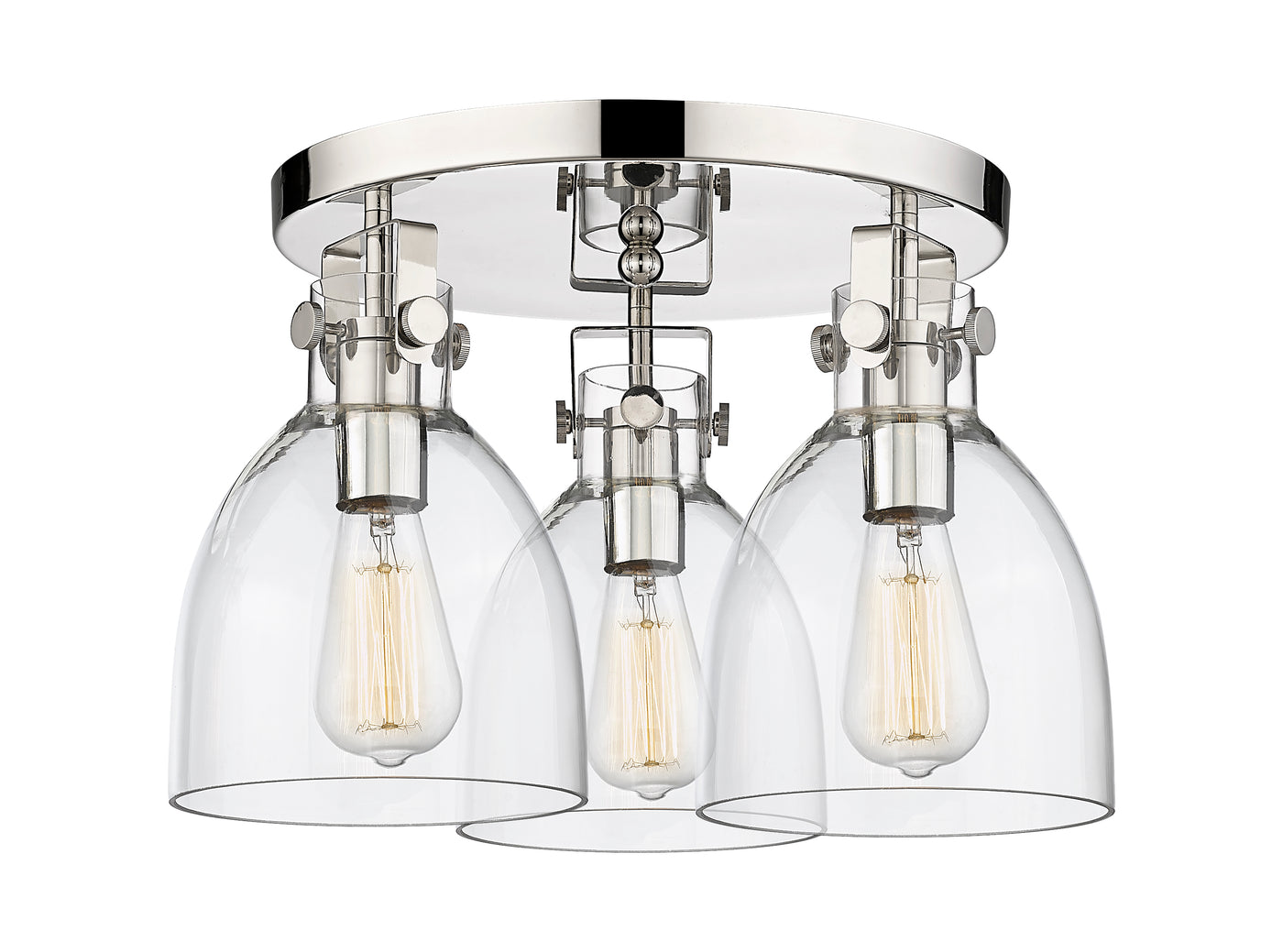 Downtown Semi-Flush Mount Satin Nickel