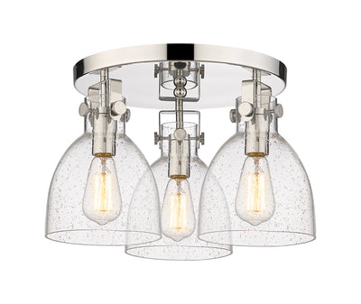Downtown Semi-Flush Mount Satin Nickel