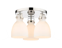 Downtown Semi-Flush Mount Satin Nickel
