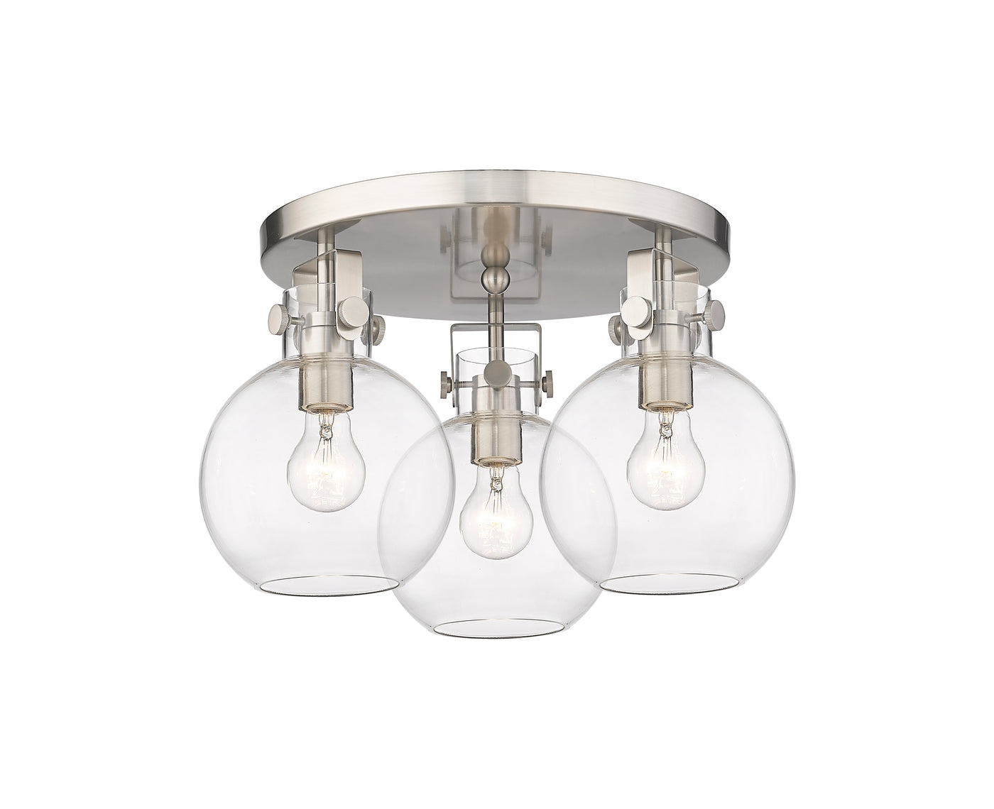 Downtown Semi-Flush Mount Satin Nickel