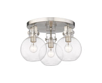 Downtown Semi-Flush Mount Satin Nickel