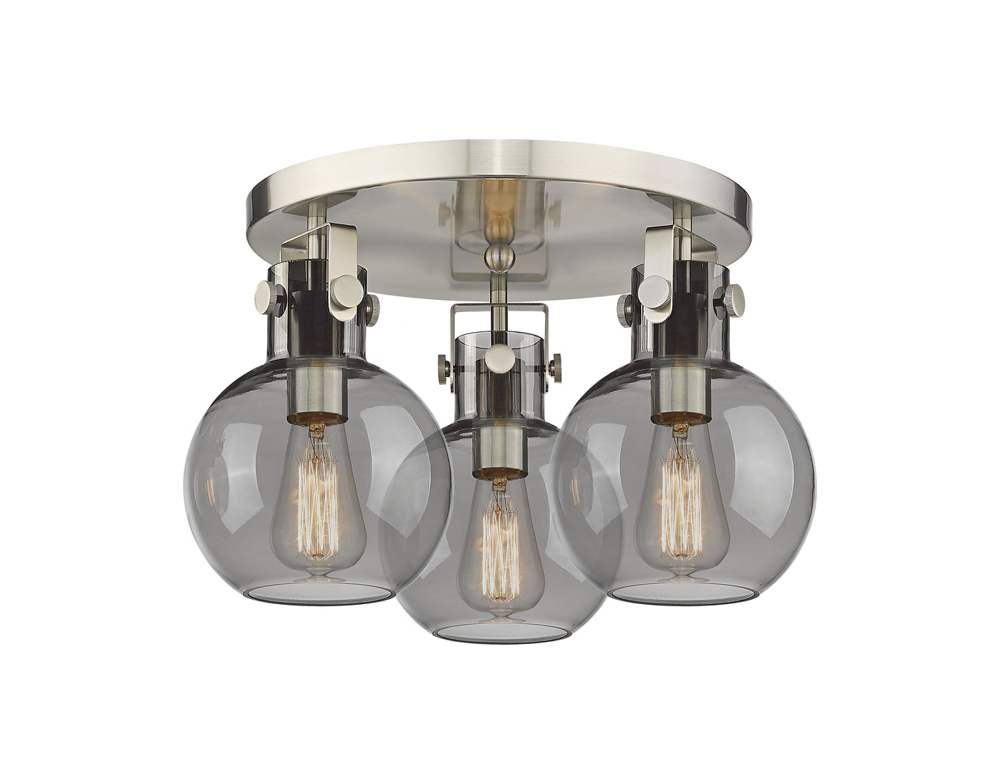 Downtown Semi-Flush Mount Satin Nickel