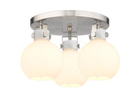 Downtown Semi-Flush Mount Satin Nickel