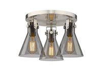 Downtown Semi-Flush Mount Satin Nickel Finish