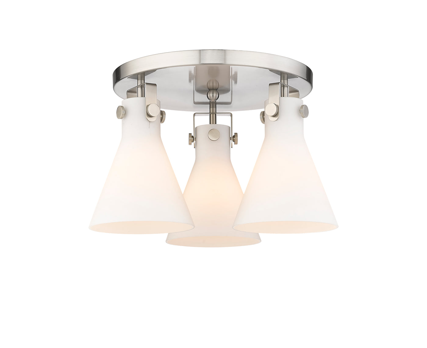 Downtown Semi-Flush Mount Satin Nickel Finish