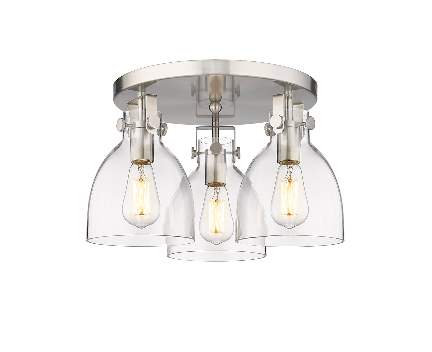 Downtown Semi-Flush Mount Satin Nickel