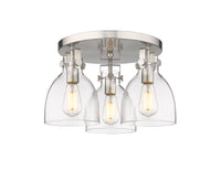 Downtown Semi-Flush Mount Satin Nickel