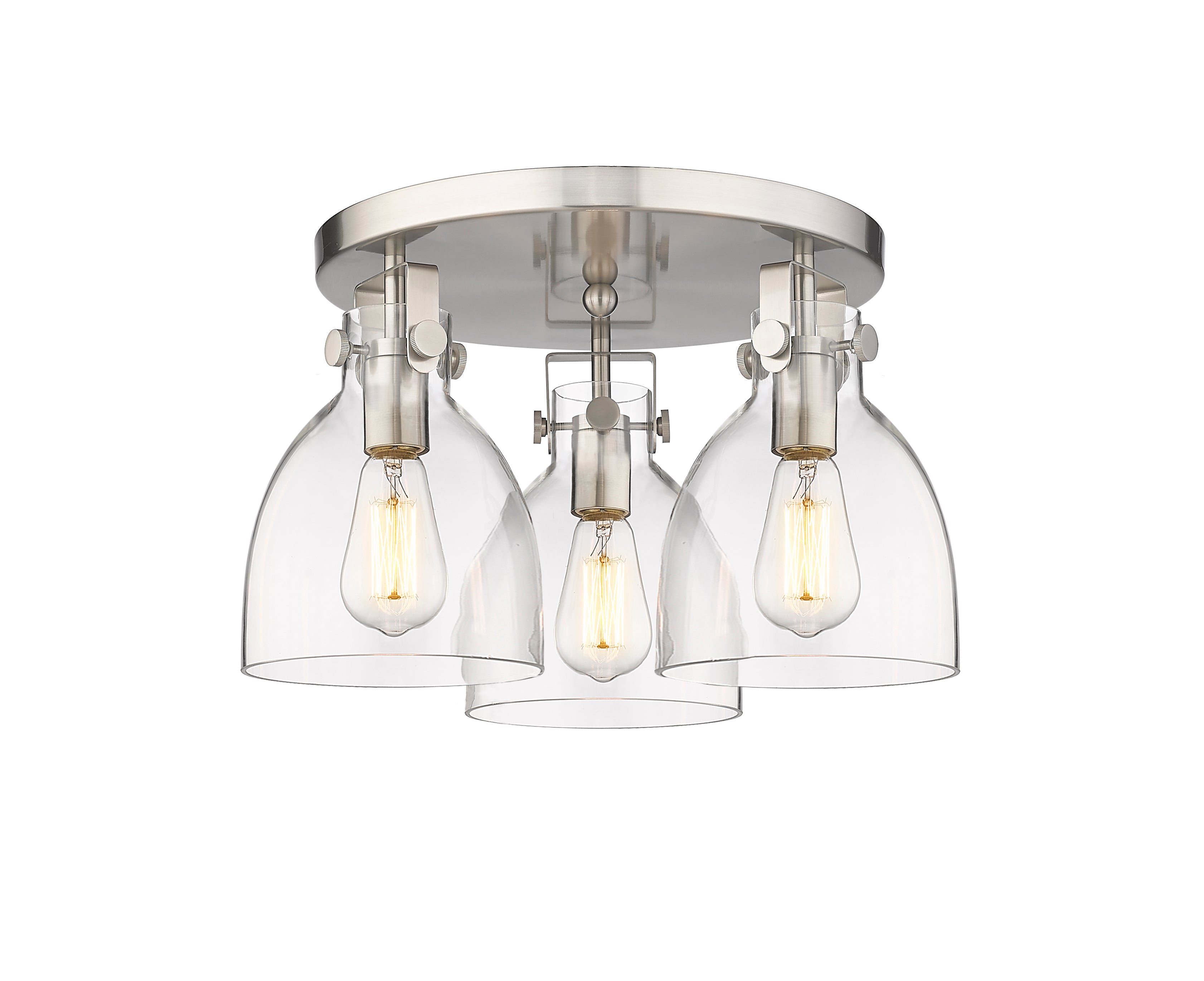 Downtown Semi-Flush Mount Satin Nickel
