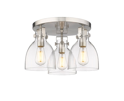 Downtown Semi-Flush Mount Satin Nickel