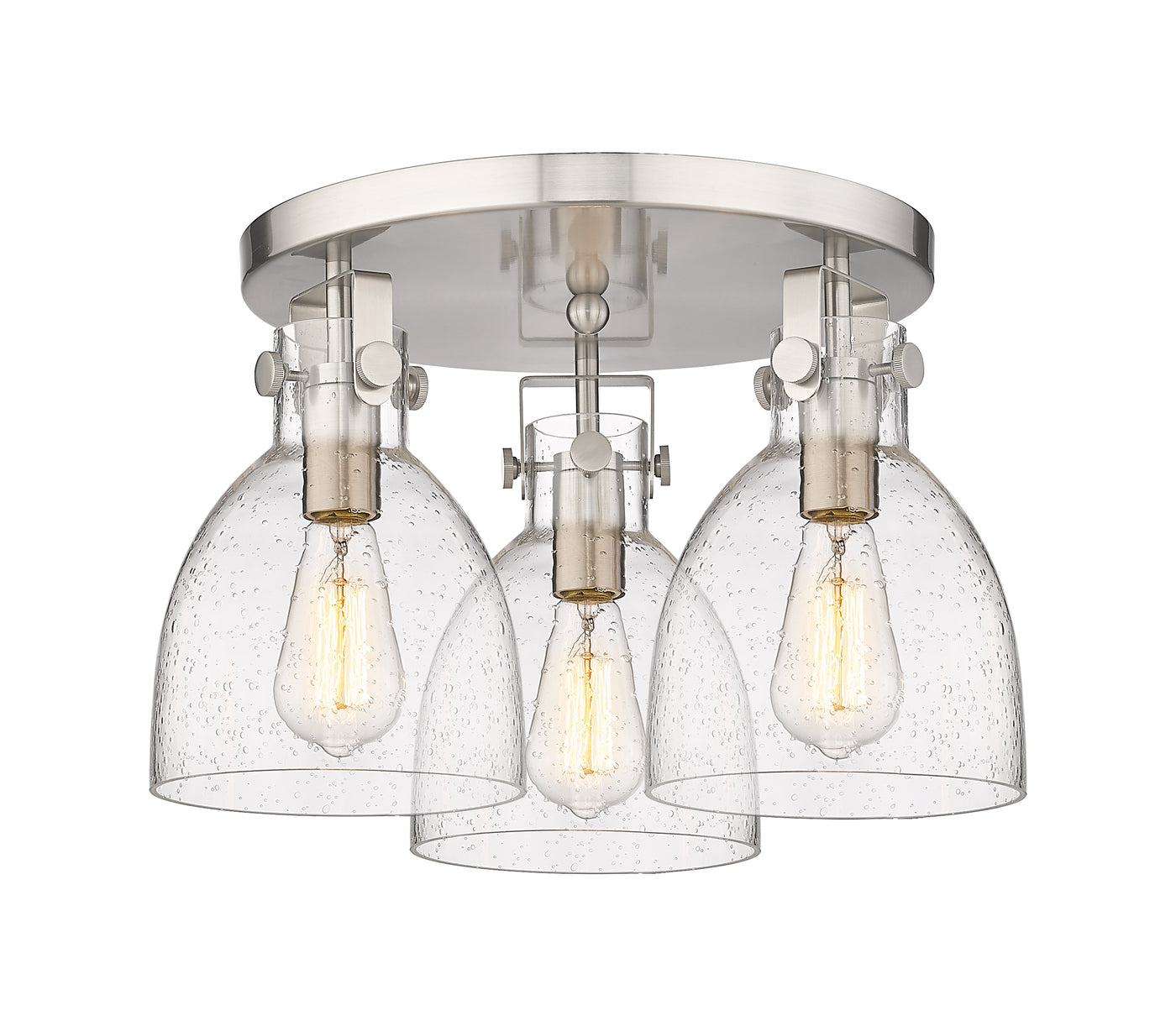 Downtown Semi-Flush Mount Satin Nickel