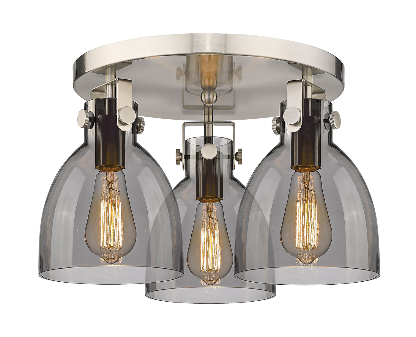 Downtown Semi-Flush Mount Satin Nickel