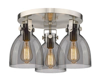 Downtown Semi-Flush Mount Satin Nickel
