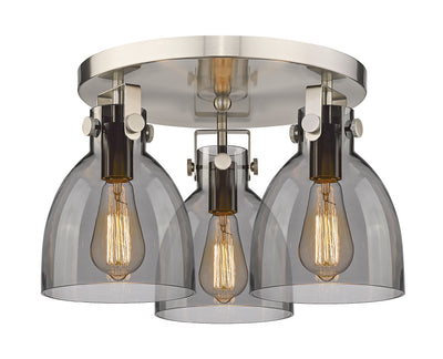 Downtown Semi-Flush Mount Satin Nickel