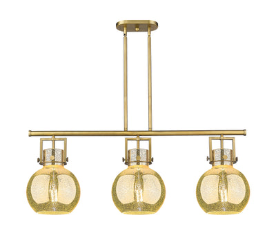 Downtown Urban Island Light Cast Brass