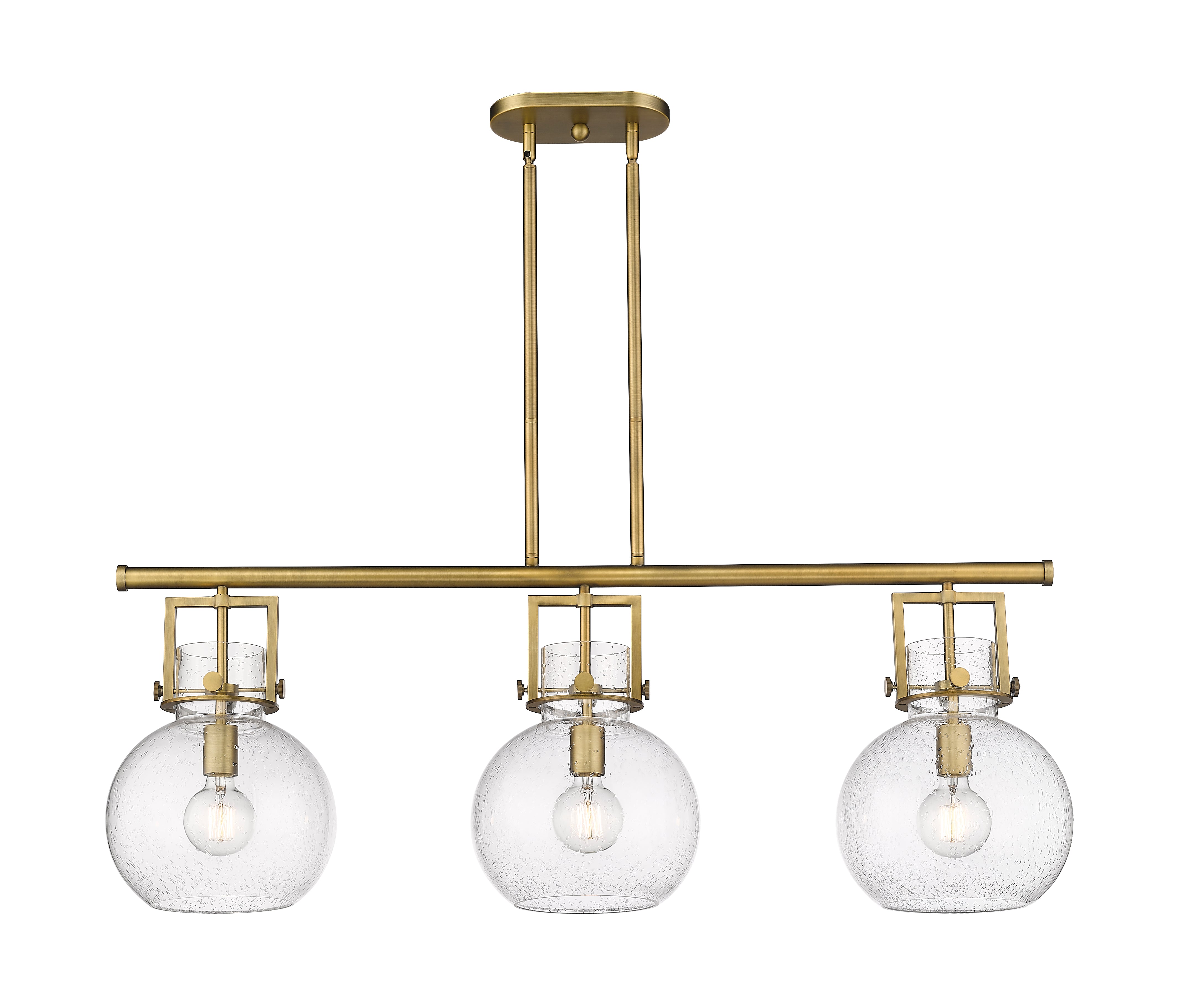 Downtown Urban Island Light Cast Brass