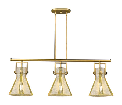 Downtown Urban Island Light Cast Brass Steel