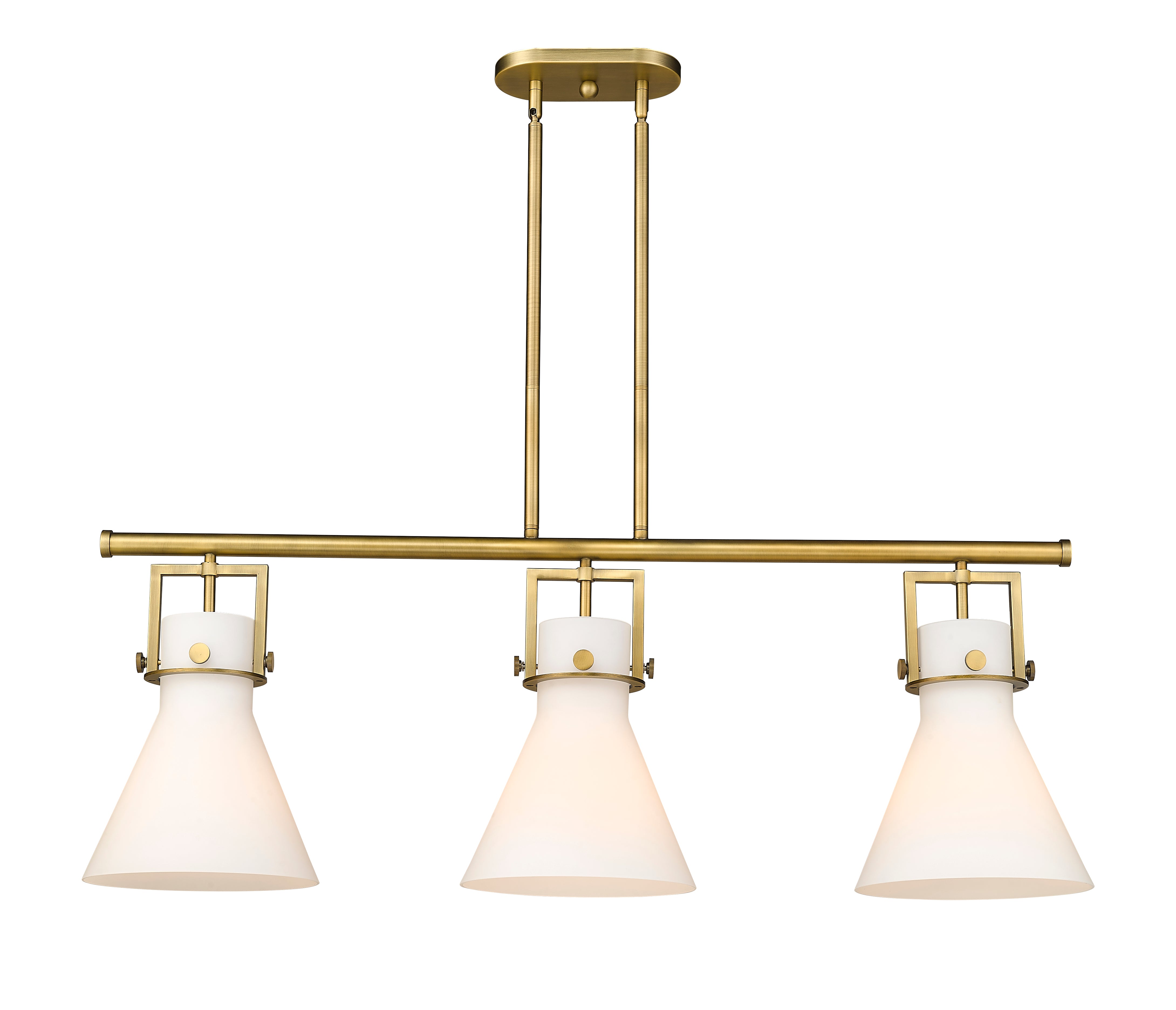 Downtown Urban Island Light Cast Brass Steel