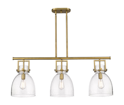 Downtown Urban Island Light Cast Brass