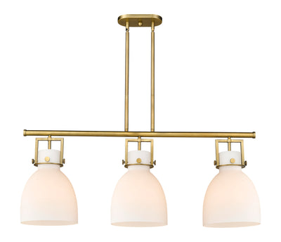 Downtown Urban Island Light Cast Brass
