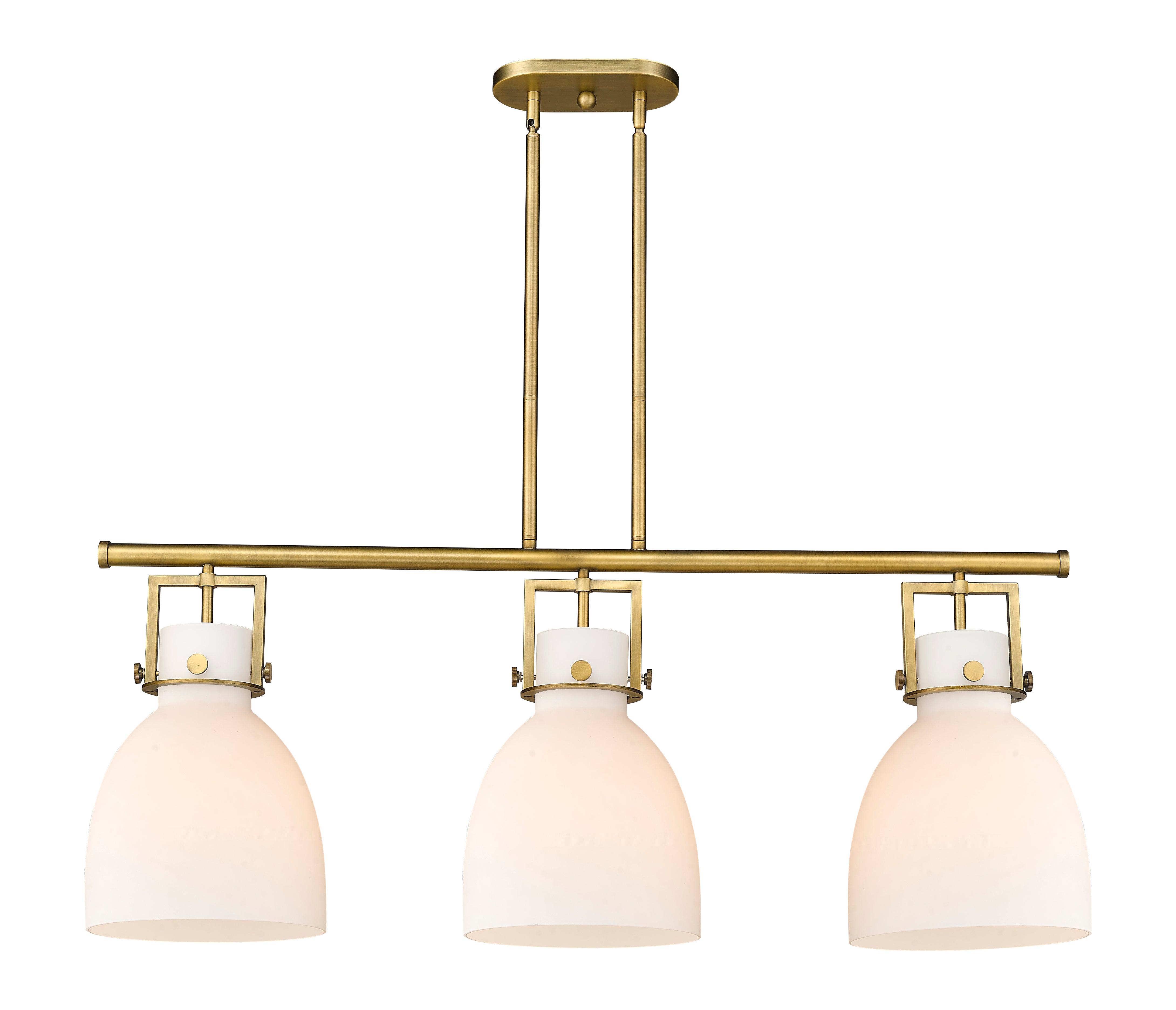Downtown Urban Island Light Cast Brass