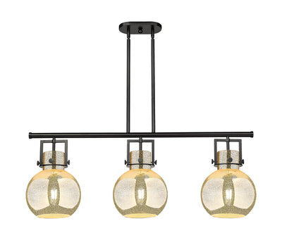 Downtown Urban Island Light Cast Brass