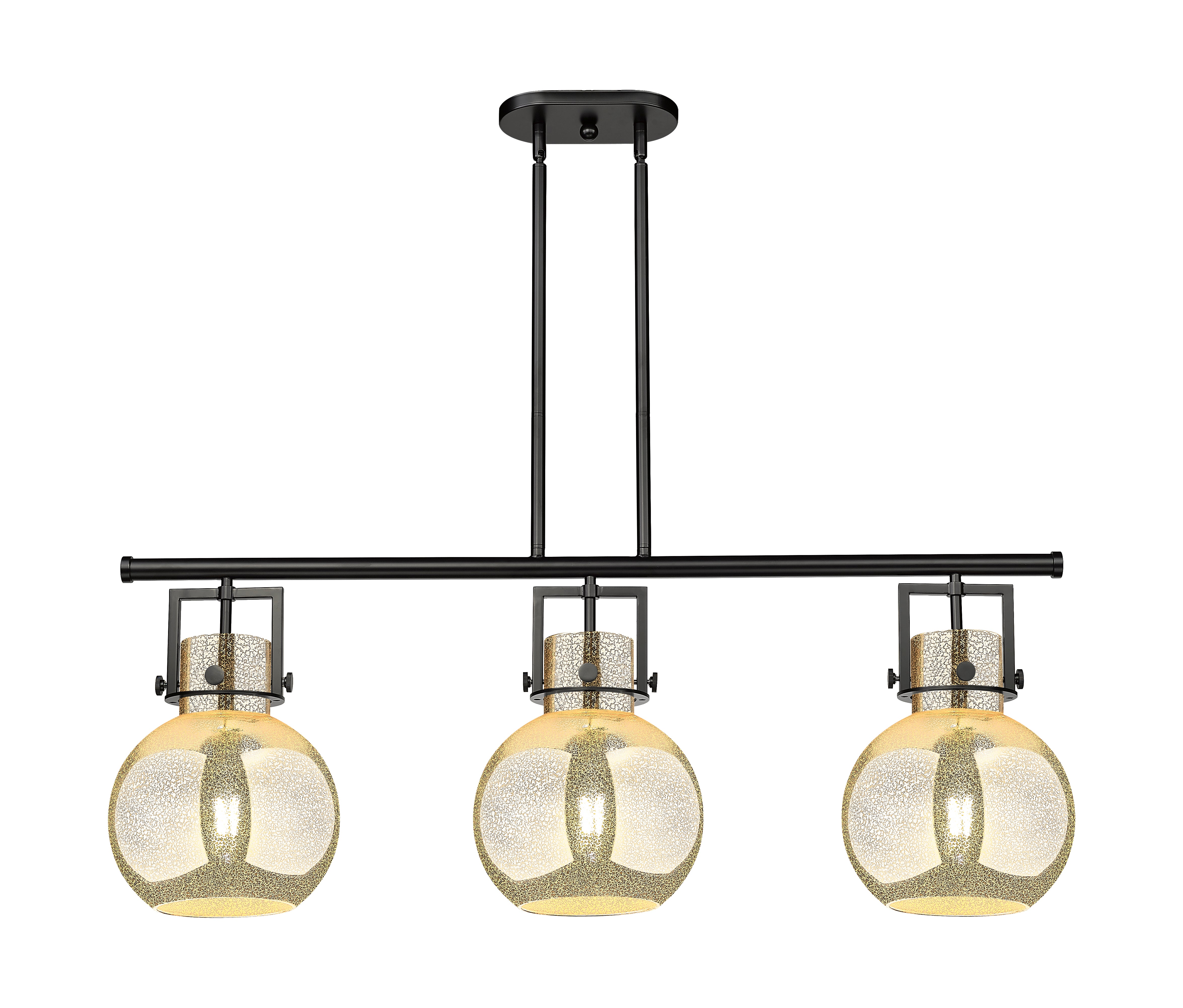Downtown Urban Island Light Cast Brass