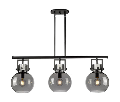 Downtown Urban Island Light Cast Brass