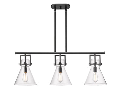 Downtown Urban Island Light Cast Brass Steel
