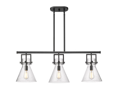 Downtown Urban Island Light Cast Brass Steel