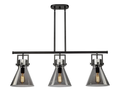 Downtown Urban Island Light Cast Brass Steel