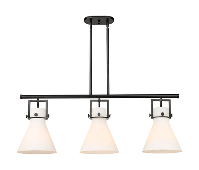 Downtown Urban Island Light Cast Brass Steel