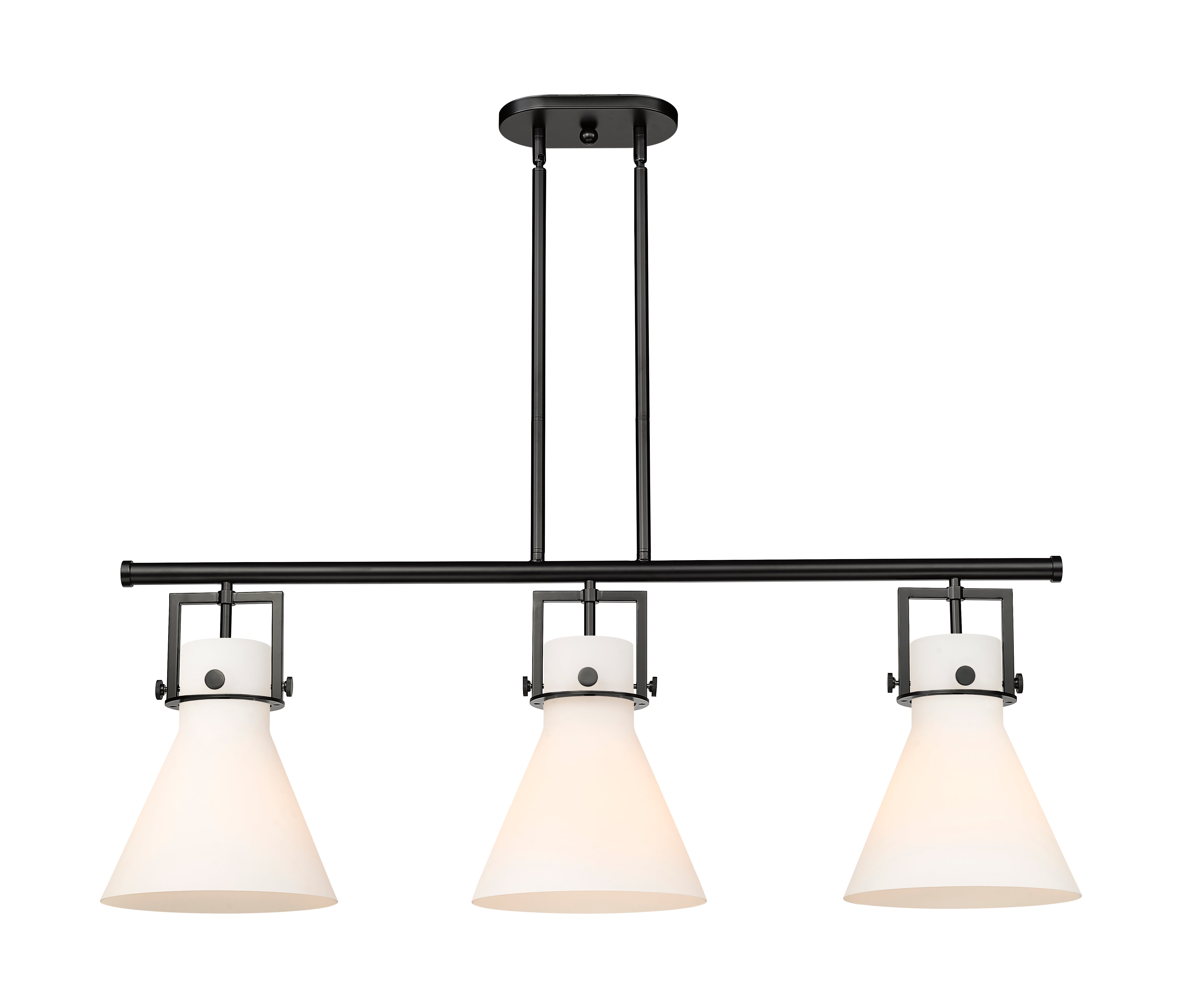 Downtown Urban Island Light Cast Brass Steel