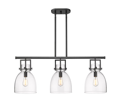 Downtown Urban Island Light Cast Brass