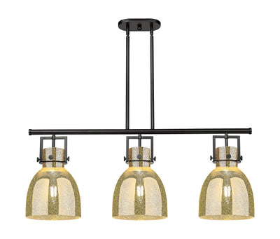 Downtown Urban Island Light Cast Brass