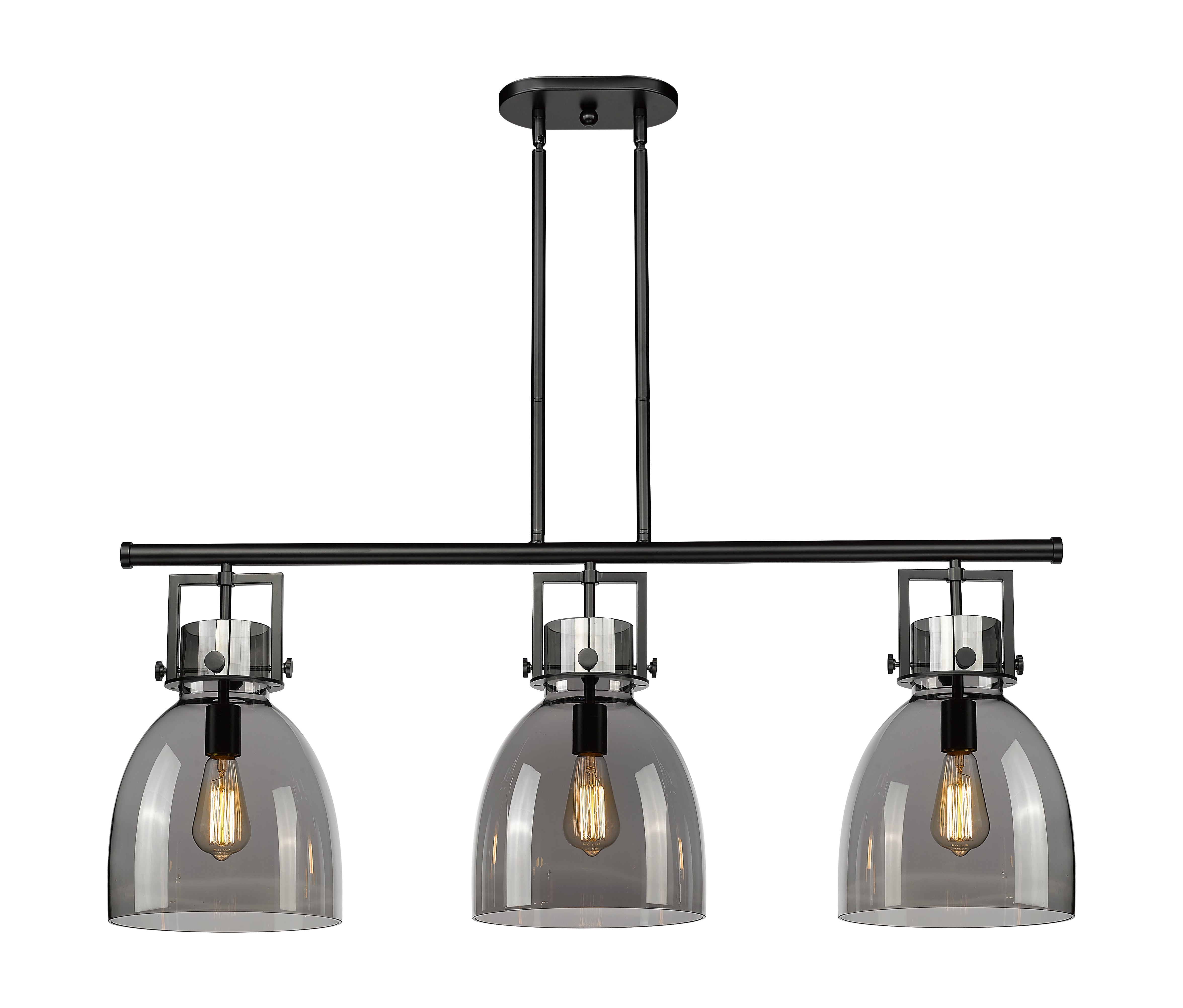 Downtown Urban Island Light Cast Brass