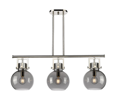 Downtown Urban Island Light Cast Brass
