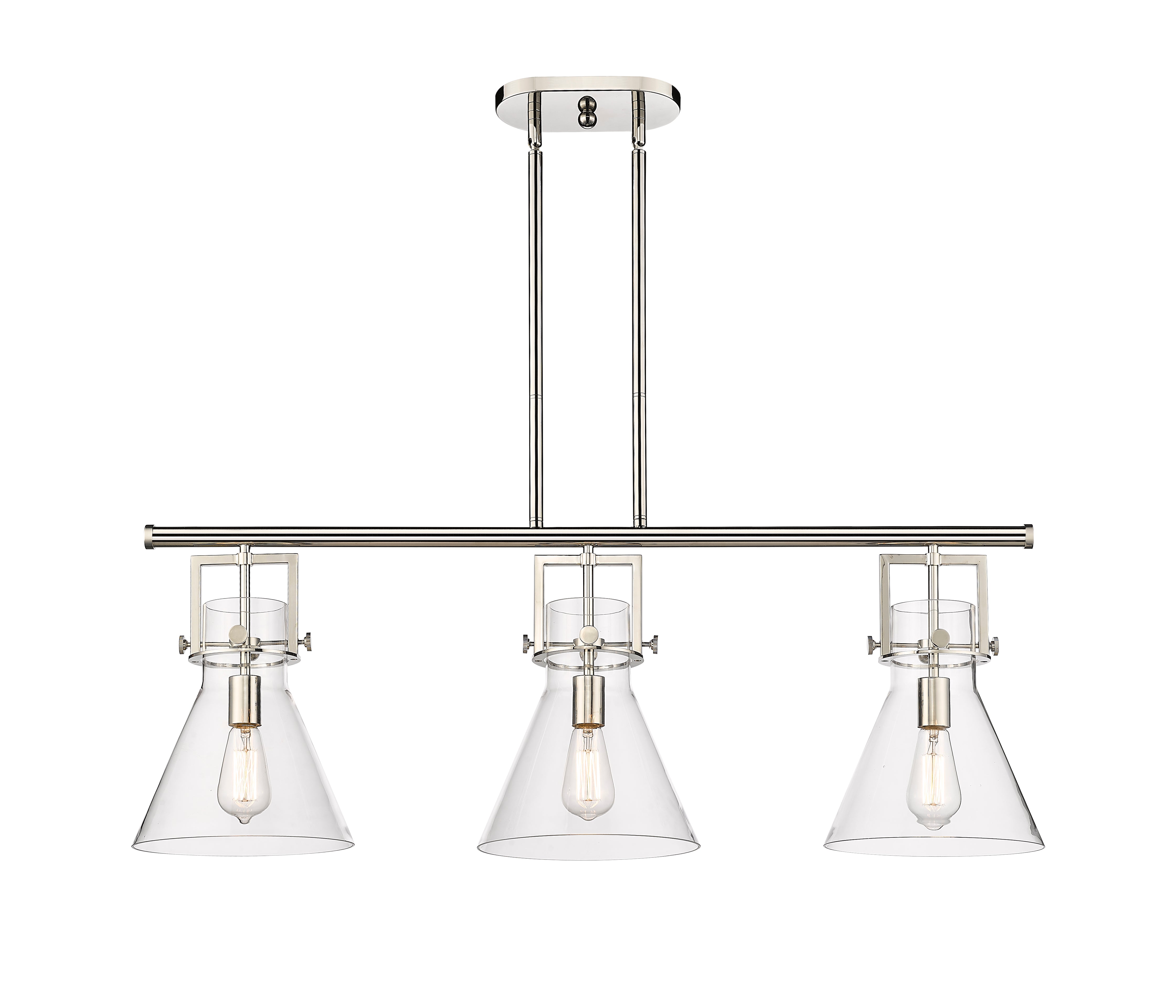 Downtown Urban Island Light Cast Brass Steel