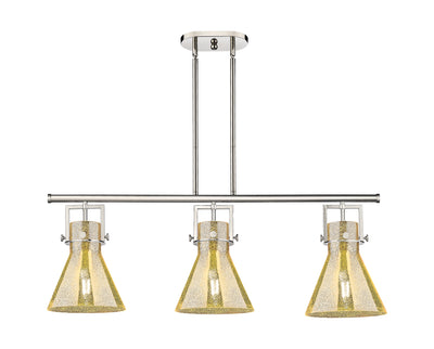 Downtown Urban Island Light Cast Brass Steel