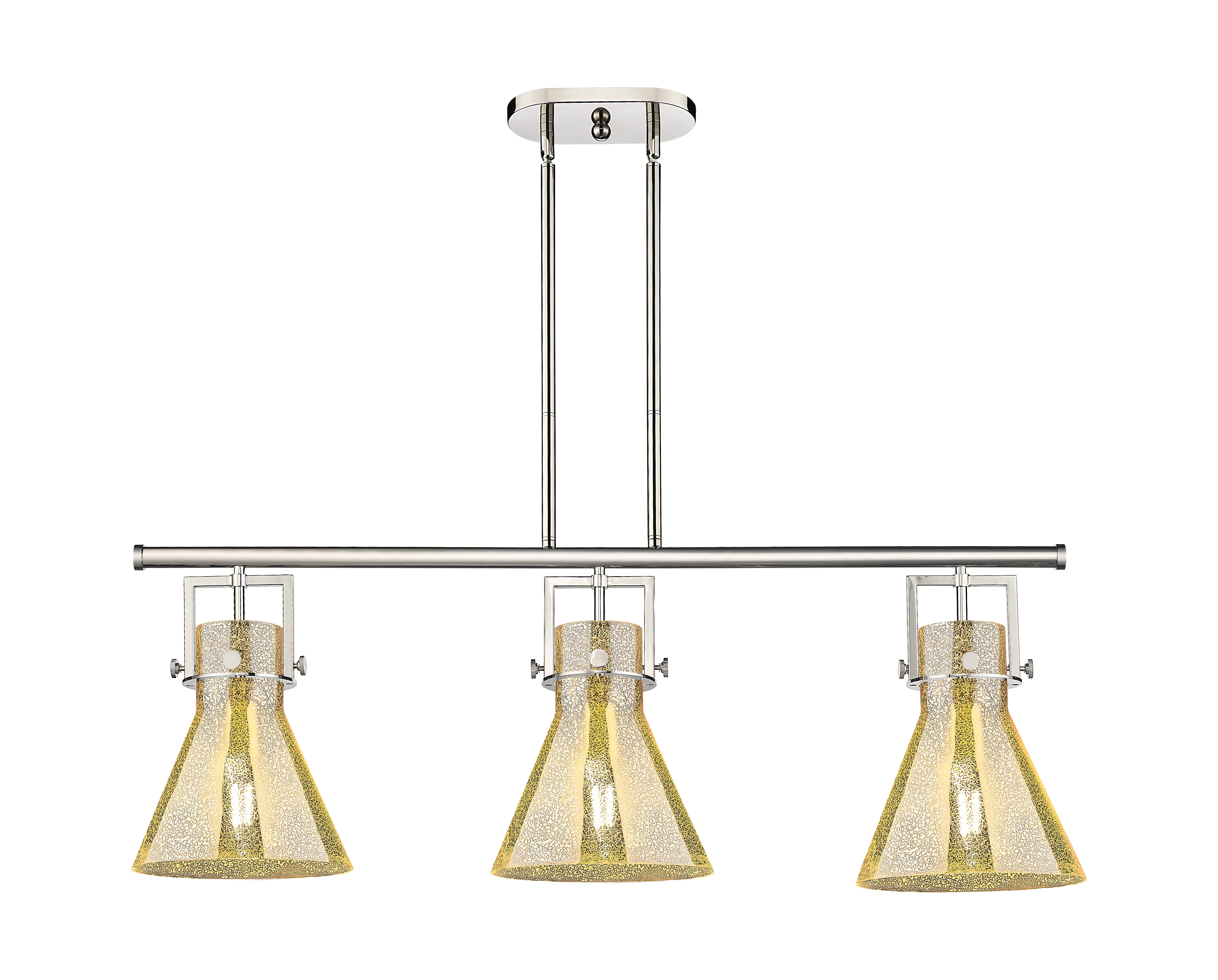 Downtown Urban Island Light Cast Brass Steel